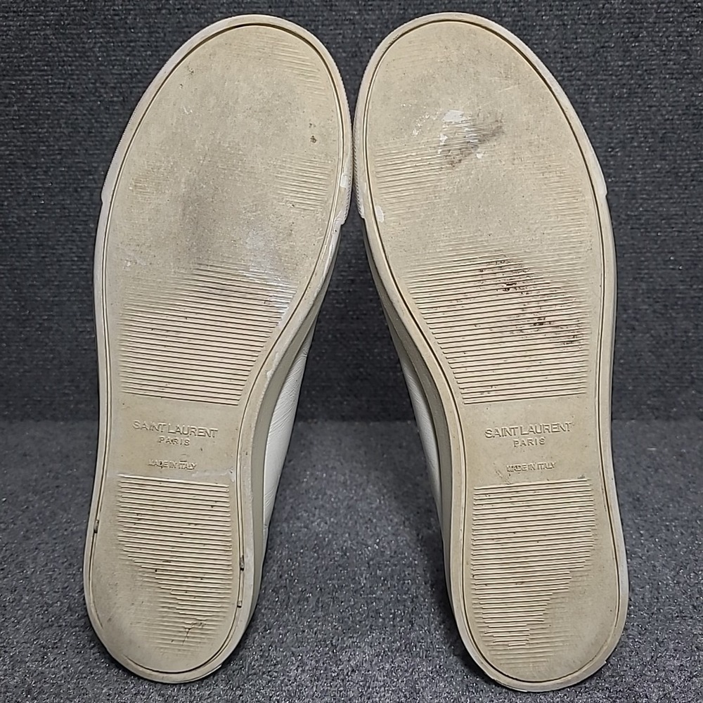 SAINT LAURENT Andy Men's Sneaker White Size EU 43 US 10 MSRP $745 - Picture 11 of 16